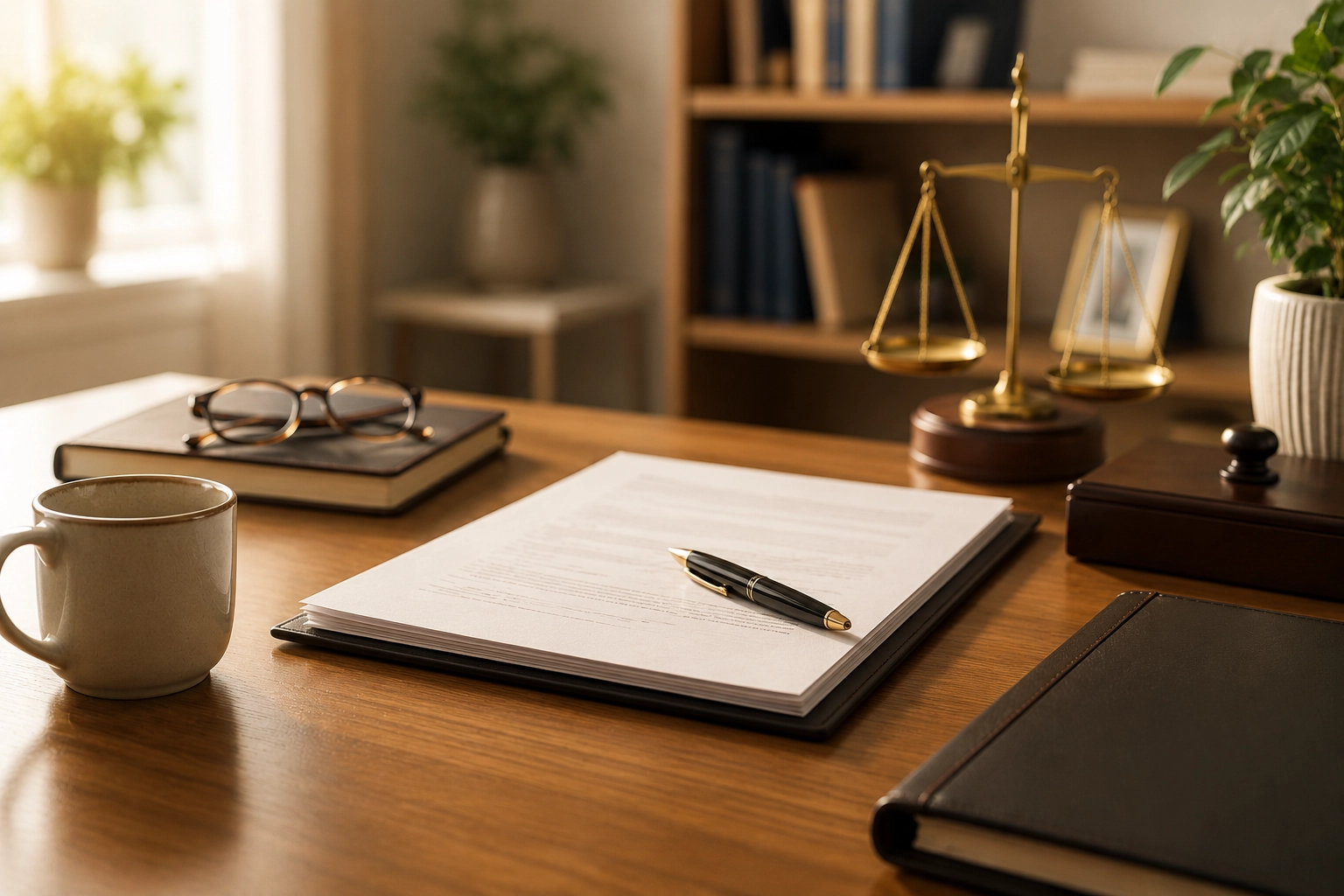 Legal documents and planning materials representing estate planning in Idaho.